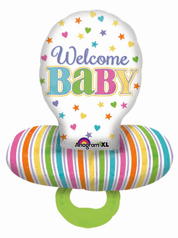 Baby Brights Pacifier Balloon - JJ's Party House: Birthday, Balloons & Custom Party Favors