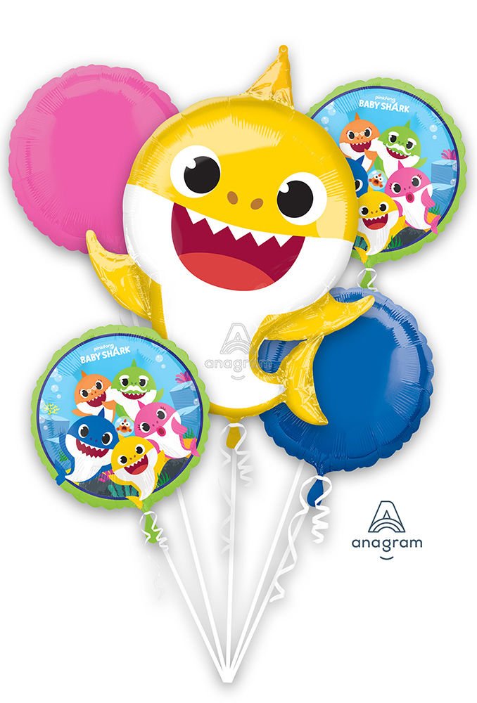 Baby Shark Balloon Bouquet - JJ's Party House: Birthday, Balloons & Custom Party Favors