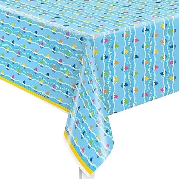 Baby Shark Table Cover 54"x84" - JJ's Party House McAllen, TX