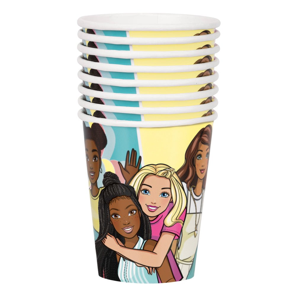 Barbie 9oz Paper Cups 8ct - JJ's Party House McAllen, TX