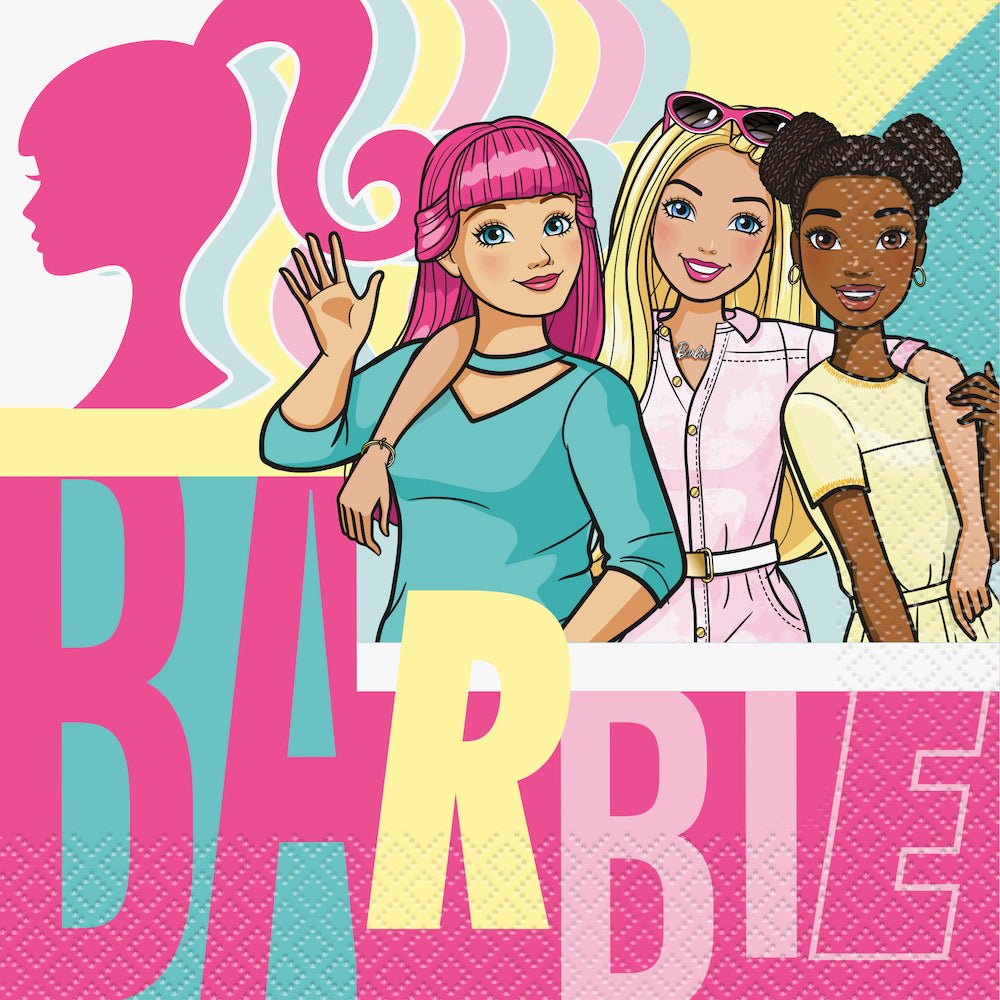 Barbie Lunch Napkins 16ct - JJ's Party House McAllen, TX