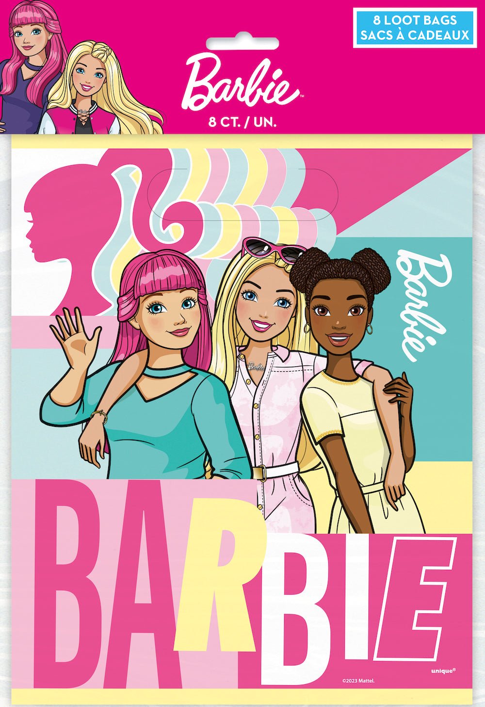 Barbie Party Favor Bags 8ct - JJ's Party House McAllen, TX
