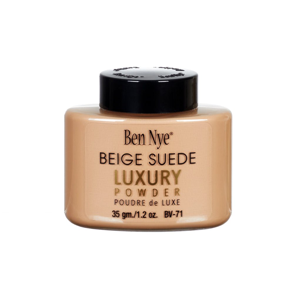 Ben Nye Beige Suede Luxury Powder 1.5oz. - JJ's Party House McAllen, TX