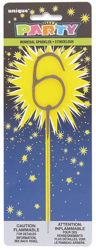 Numeral 6 Sparkler