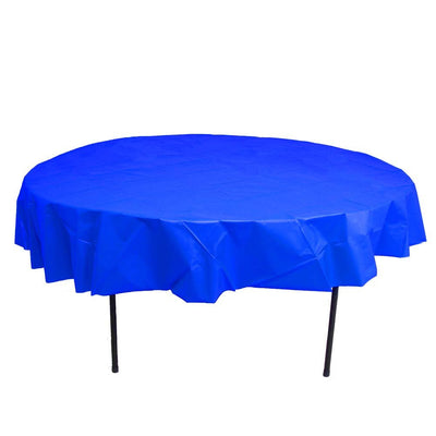 Bl-Dark Blue 84" Round Plastic - JJ's Party House: Custom Party Favors, Napkins & Cups