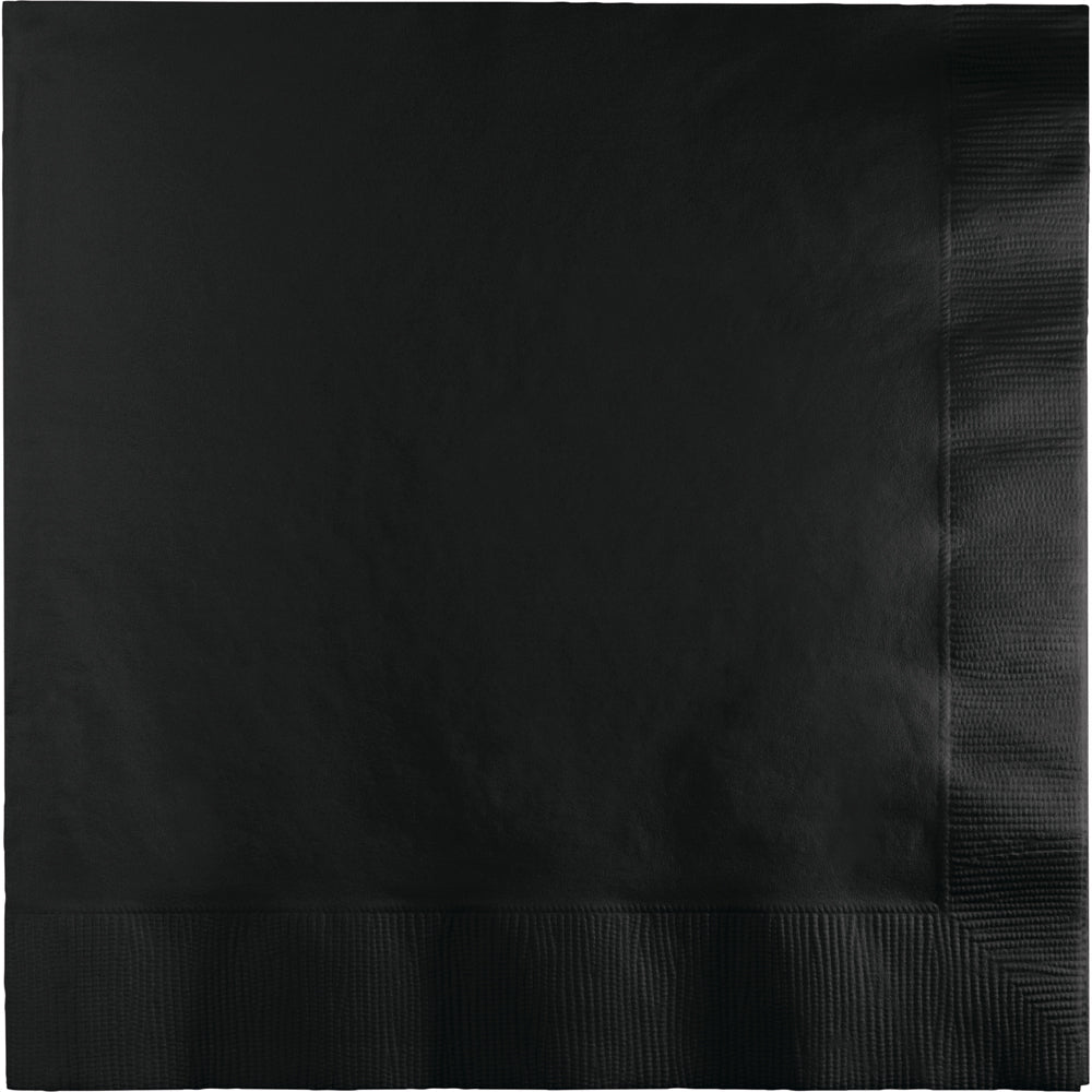 Black Luncheon Napkins 3Ply 50ct - JJ's Party House McAllen, TX