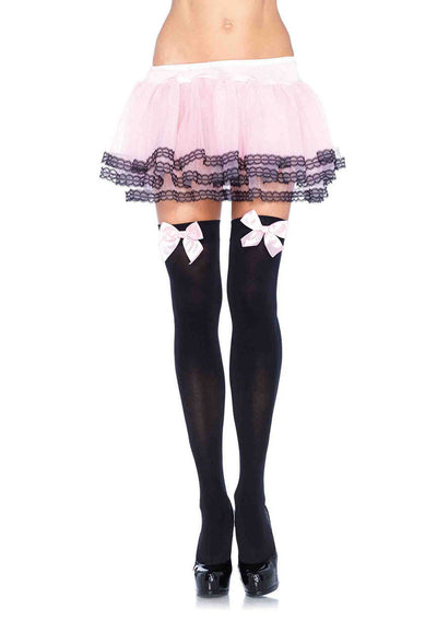 Thigh High Stockings with Bows