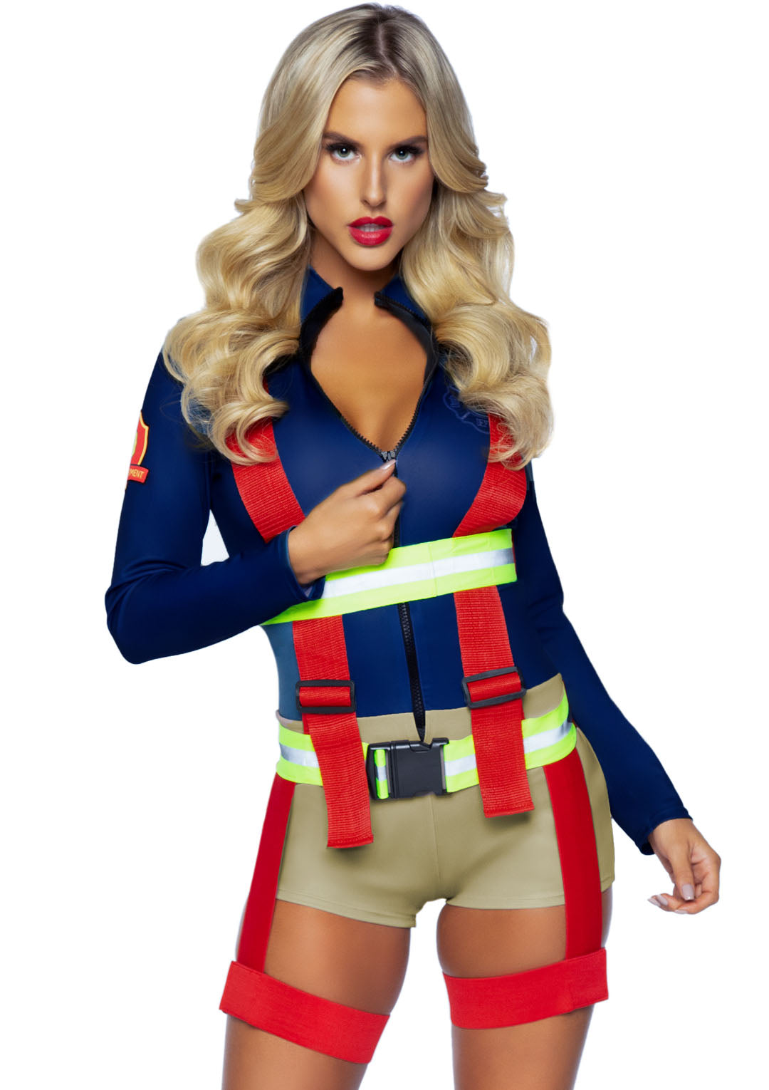 Womens Sexy Hot Zone Honey Firefighter Costume