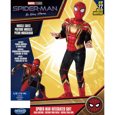 Boys Deluxe Integrated Spider-Man Costume - JJ's Party House: Custom Party Favors, Napkins & Cups