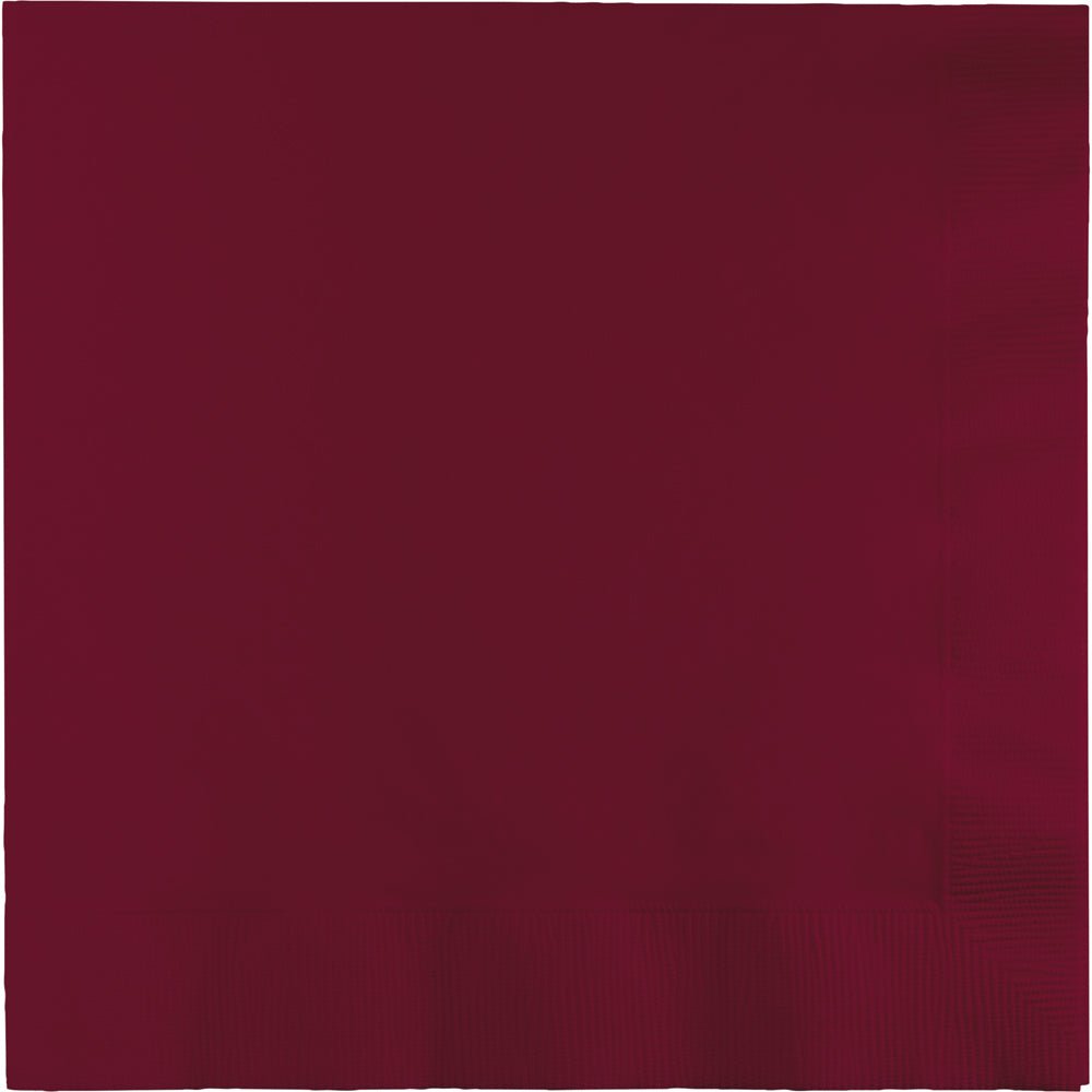 Burgundy Luncheon Napkins 3Ply 50ct - JJ's Party House McAllen, TX