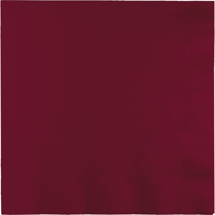 Burgundy Luncheon Napkins 3Ply 50ct - JJ's Party House McAllen, TX