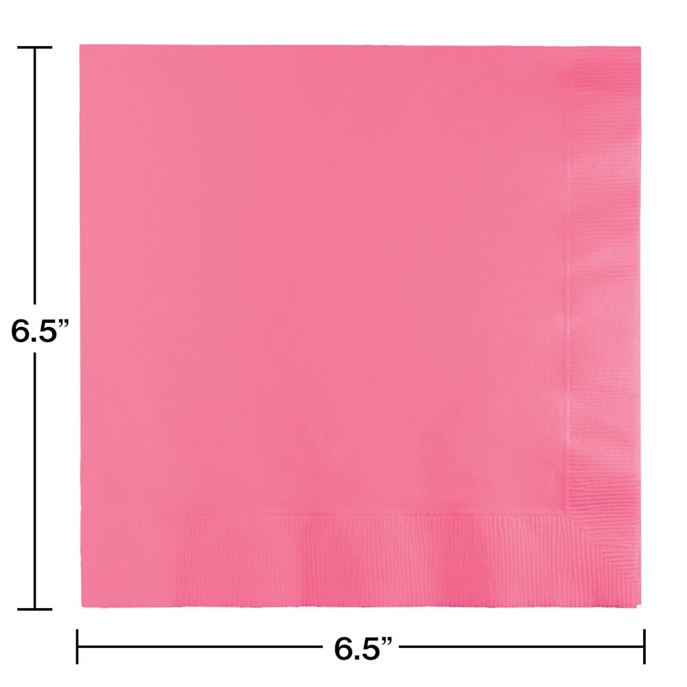 Candy Pink Luncheon Napkins 3Ply 50ct - JJ's Party House McAllen, TX