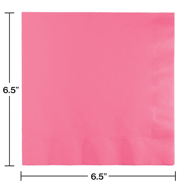 Candy Pink Luncheon Napkins 3Ply 50ct - JJ's Party House McAllen, TX