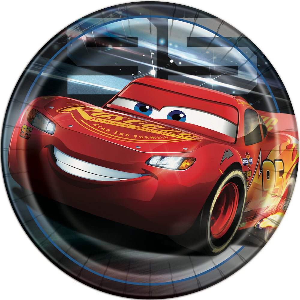 Cars 9" Lunch Plates, 8ct - JJ's Party House: Birthday, Balloons & Custom Party Favors