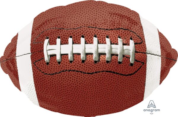 Championship Football Jumbo Mylar Balloon, 31" - JJ's Party House: Birthday, Balloons & Custom Party Favors