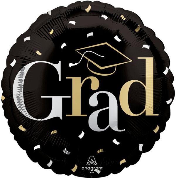Class Dismissed Grad Mylar Balloon, 18" - JJ's Party House McAllen, TX