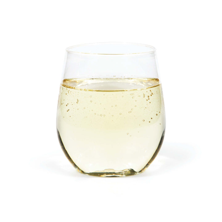 Clear Stemless Wine Plastic 14oz Glasses 4ct - JJ's Party House McAllen, TX