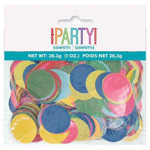 Colorful Round Tissue Confetti 1oz - JJ's Party House McAllen, TX