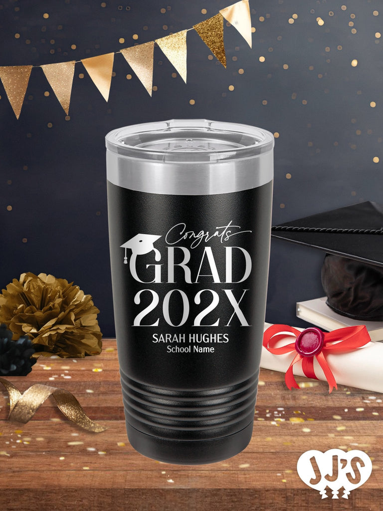 Congrats Grad Graduation Personalized Tumbler - JJ's Party House: Birthday,Balloons,Favors,Gifts