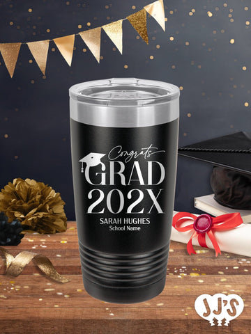 Congrats Grad Graduation Personalized Tumbler - JJ's Party House: Birthday,Balloons,Favors,Gifts