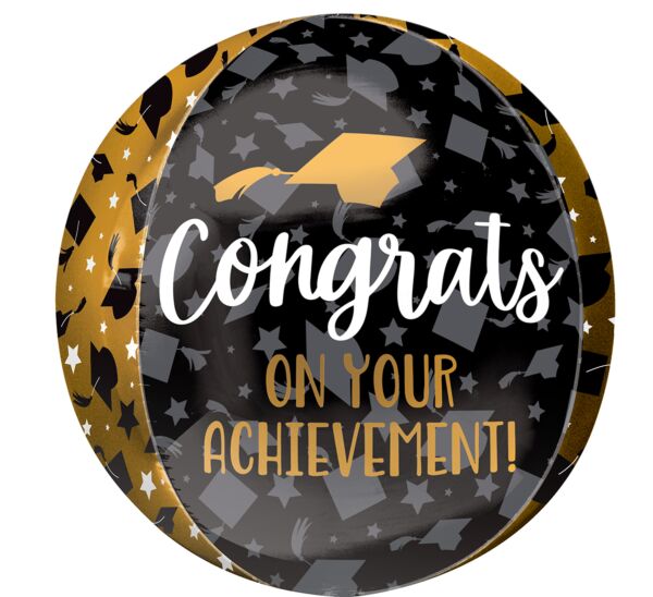 Congrats on Your Achievement Orbz Balloons 16" - JJ's Party House McAllen, TX