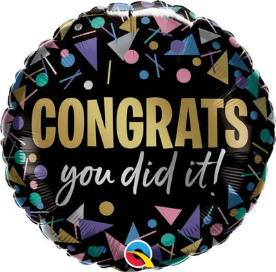 Congrats You Did It Mylar Balloon 18" - JJ's Party House: Custom Party Favors, Napkins & Cups