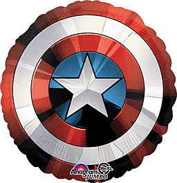 Cpt America Shield Balloon 28'' - JJ's Party House: Birthday, Balloons & Custom Party Favors