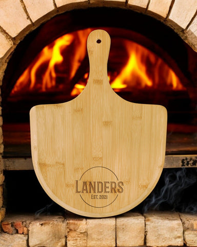Custom Bamboo Pizza Board 15 1/2