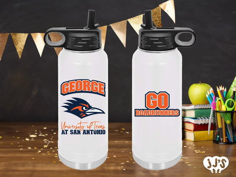 Custom College and High School Team, Tailgate Gift, Graduation Gift, Custom Personalized Full Color Water Bottle - JJ's Party House: Birthday, Balloons & Custom Party Favors