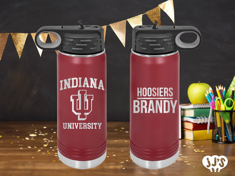 Custom College, Team, Tailgate Gift, Graduation Gift, Custom Personalized Engraved Water Bottle - JJ's Party House: Birthday, Balloons & Custom Party Favors