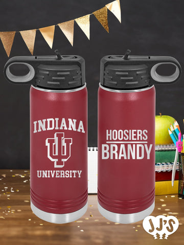 Custom College, Team, Tailgate Gift, Graduation Gift, Custom Personalized Engraved Water Bottle - JJ's Party House: Birthday, Balloons & Custom Party Favors