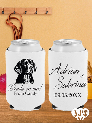Custom Neoprene Pet Can Coolers: Drinks on Me Pet Dog Can Holder - JJ's Party House: Custom Party Favors, Napkins & Cups