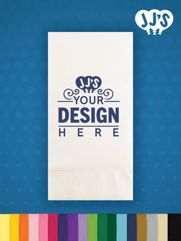 Custom Printed Guest Towel Napkins for Wedding, Bridal Shower, House Warming, Birthday, and Corporate Parties - JJ's Party House
