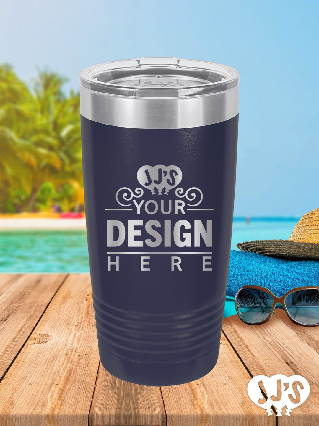 Custom Summer Vacation Engraved Tumbler - JJ's Party House