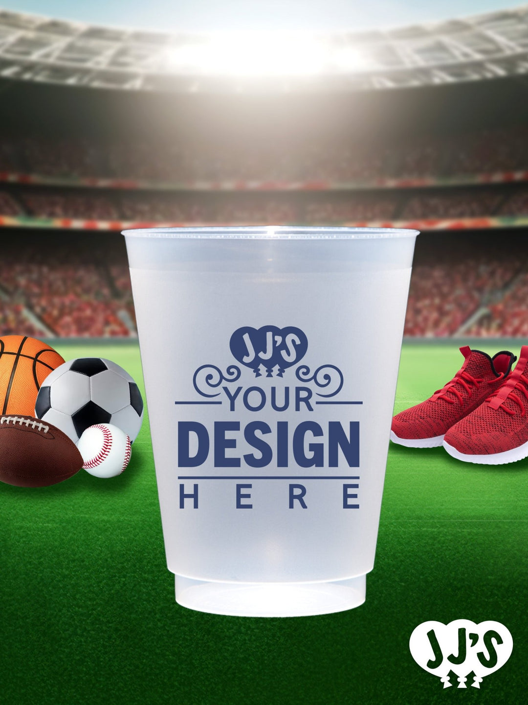 Custom Tailgate Party Frosted Cups - JJ's Party House