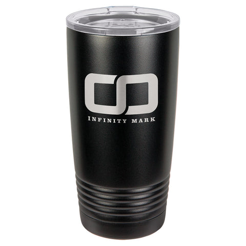 Polar Camel 20 oz. Black Ringneck Vacuum Insulated Tumbler