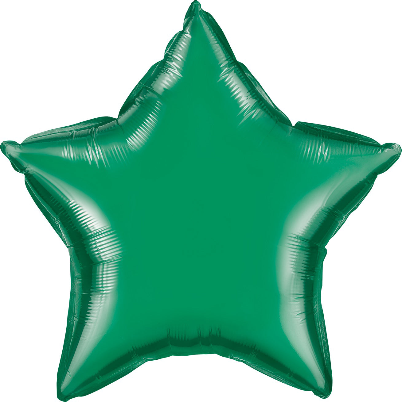 Em Green Star Foil Balloon