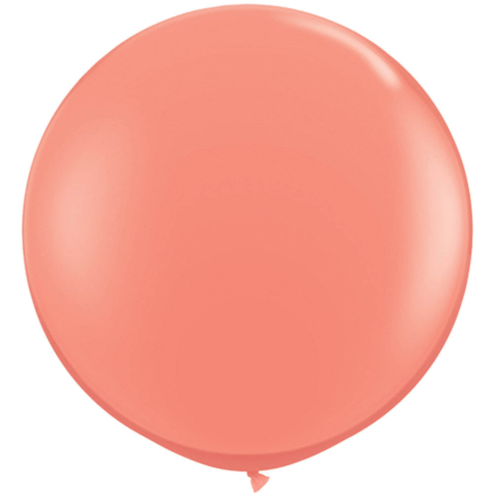 Coral Latex Balloon 36in