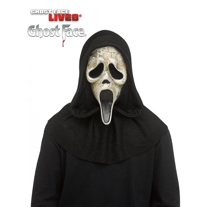 Deluxe Ghost Face® Aged Mask - JJ's Party House