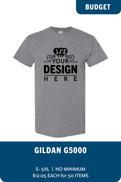Design Your Own Gildan G500 Tshirt - JJ's Party House: Birthday,Balloons,Favors,Gifts