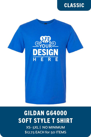 Design Your Own Gildan G640 SoftStyle Tshirt - JJ's Party House: Birthday,Balloons,Favors,Gifts