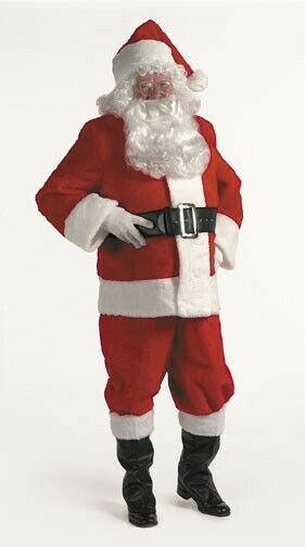 Dlx Plush Santa Suit XL - JJ's Party House: Birthday, Balloons & Custom Party Favors