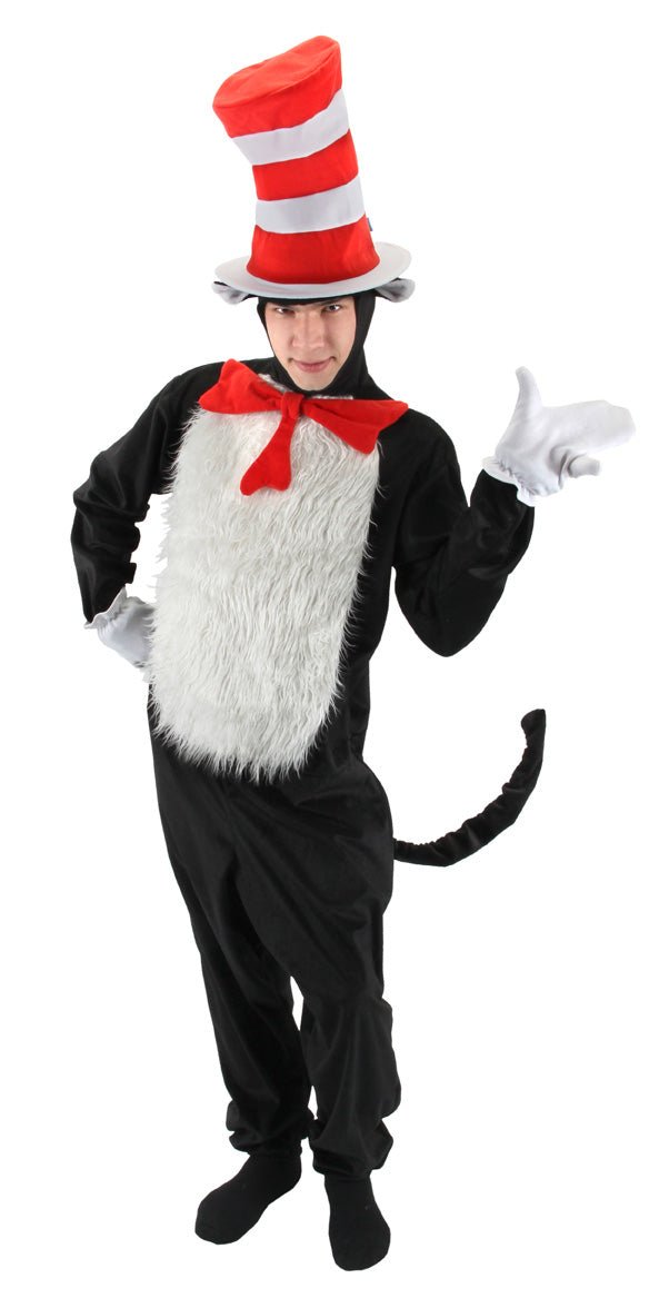 Dr. Seuss Cat in the Hat Adult Deluxe Costume (Large/X - Large) - JJ's Party House: Birthday, Balloons & Custom Party Favors