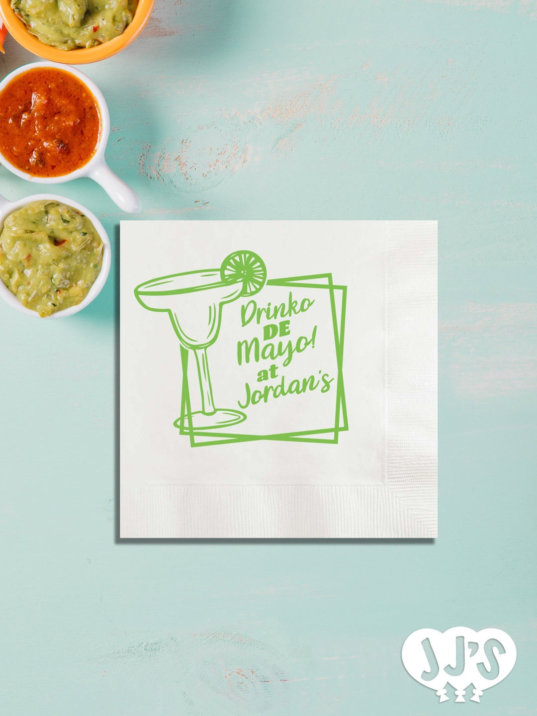 Drinko de Mayo Fiesta Custom Napkins - JJ's Party House: Custom Party Favors, Napkins & Cups