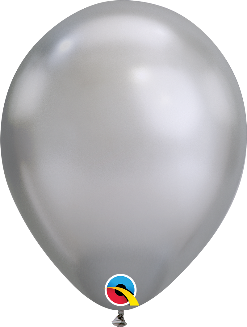 Chrome Silver 11'' Latex Balloon