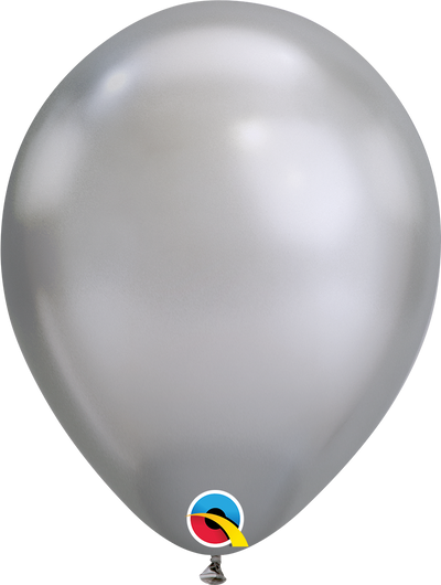 Chrome Silver 11'' Latex Balloon