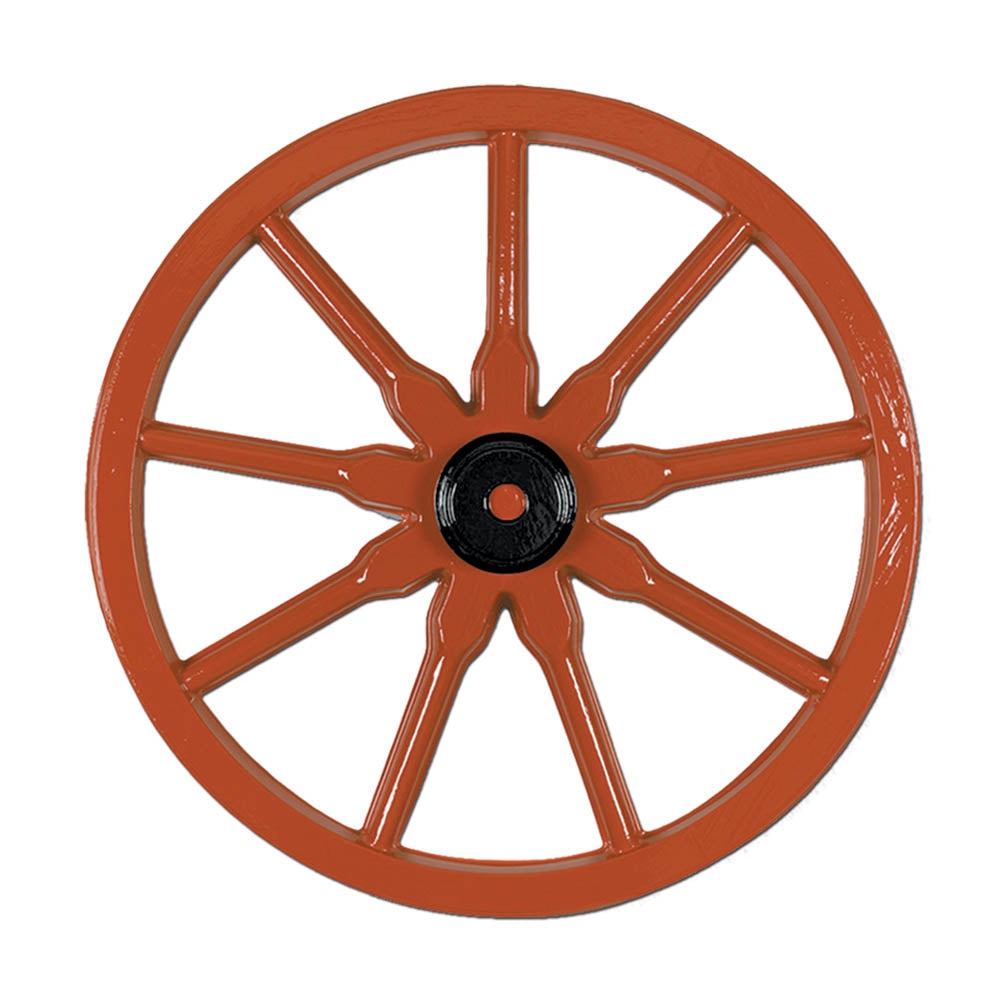 Plastic Brown Wagon Wheel 23''