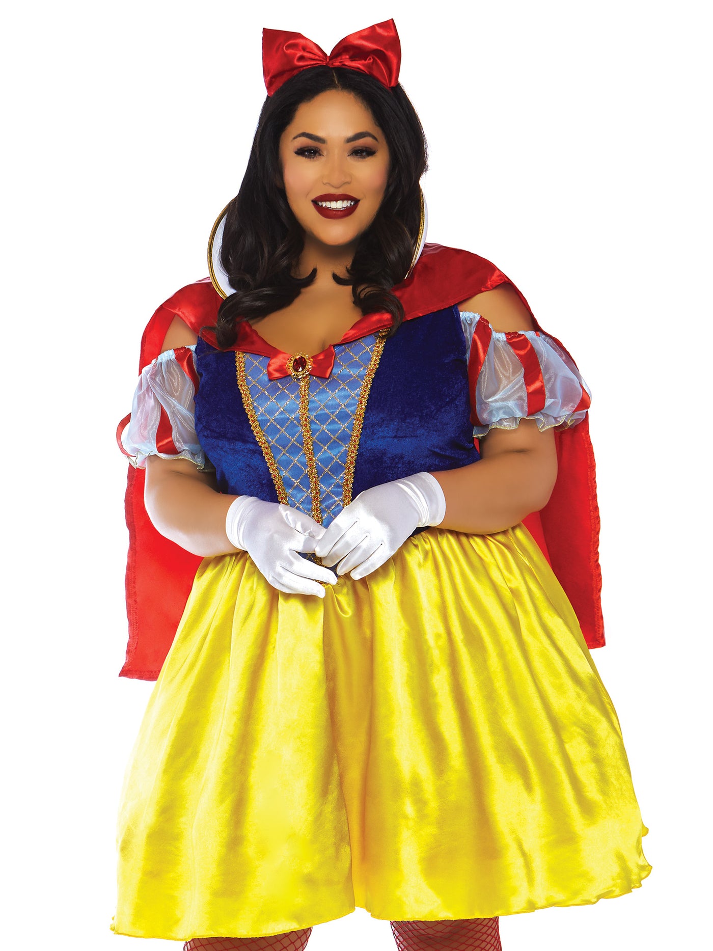 Womens Plus Size Fairytale Snow White Costume