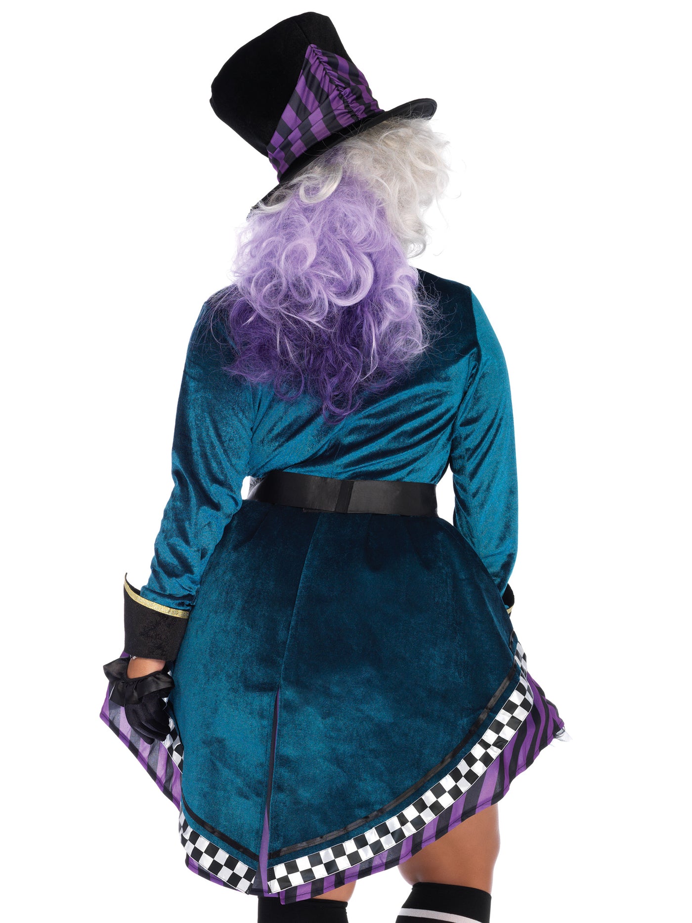 Womens Plus Size Delightful Mad Hatter Costume