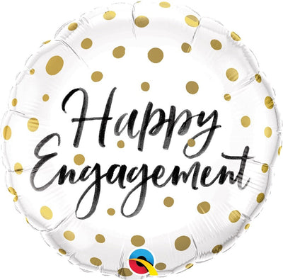 Engagement Dots Mylar Balloon - JJ's Party House: Custom Party Favors, Napkins & Cups